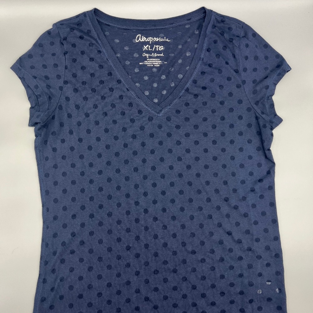Aeropostale T shirt with see through polka dots. Size XL